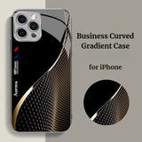 Business Curved Gradient Electroplated Case for iPhone