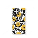 Yellow Flower Magnetic Phone Case for Samsung