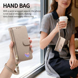 Fashion Heart Pattern Leather Wallet Case for iPhone