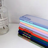 Shockproof Matte Transparent Phone Case for Samsung