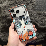 Feline Animal Magnetic Charging Shockproof Case for iPhone