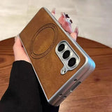 Retro Leather Magnetic Case For Samsung Galaxy Z Fold