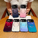 Gradient Magnetic Charging Shockproof Case for iPhone