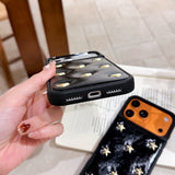 3D Heart Full-Cover Leather Case for iPhone