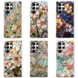 Glass Flower Film Phone Case for Samsung