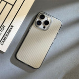 Slim Corrugated Matte Clear Case For iPhone