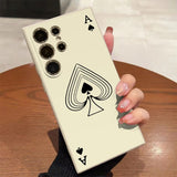 Poker Pattern Silicone Soft Phone Case For Samsung