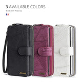 Card Holder Wallet Anti-Fingerprint Leather Case for iPhone