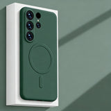 Magnetic Liquid Silicone Phone Case for Samsung