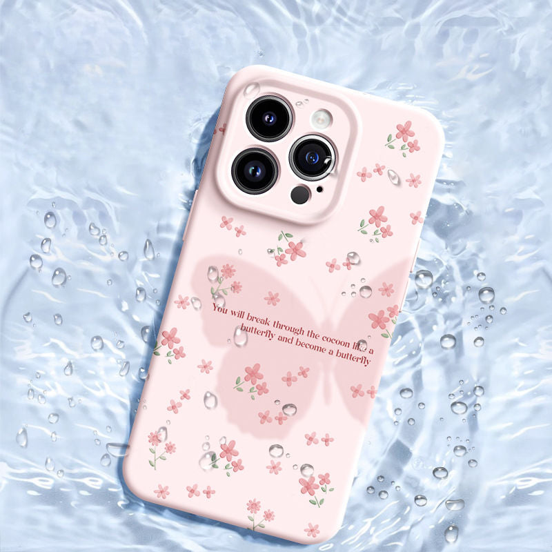 Butterfly Silicone Magnetic Phone Case For iPhone