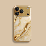 Gold Marble Stone Pattern Phone Case For iPhone