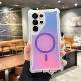 Luxury Shockproof Magnetic Changing Color Phone Case for Samsung