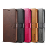 Leather Flip Wallet Card Holder Case for Samsung