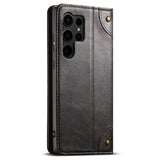 Leather Magnetic Card Slot Flip Case for Samsung