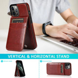 Retro Leather Flip with Card Slots Case for iPhone