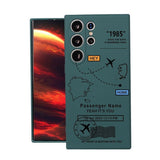 Airplane Flight Path Pattern Silicone Case for Samsung