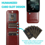 Retro Leather Flip with Card Slots Case for iPhone
