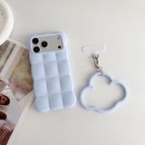Cloud Lanyard Loop Silicone Shockproof Case for iPhone