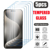 5PCS Tempered Glass Screen Protector for iPhone