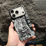 Feline Animal Magnetic Charging Shockproof Case for iPhone