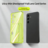 Transparent Side-Mounted Card Slot Protective Phone Case for Samsung