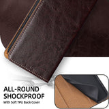 Genuine Leather RFID Blocking Card Slots Case for iPhone