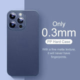 0.3mm Ultra Thin Clear Matte PP Hard Ultra Case for Iphone