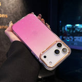Clear Gradient Glitter PC Anti-Drop Phone Case for IPhone