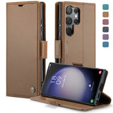 Business-Style Leather Flip Case for Samsung