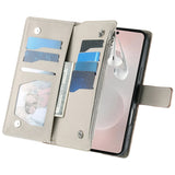 Leather Card Wallet Flip Case for Samsung