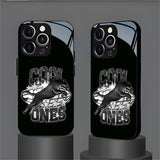Vintage Street Style Panther Letter Pattern Case for iPhone