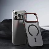 Luxury Matte Transparent Magnetic Case For iPhone