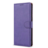 Business Leather Flip Book Card Wallet Case for Samsung