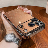 Luxury Transparent Glitter Clear Slim Hard Case For iPhone