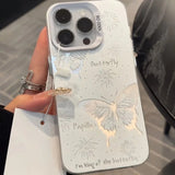 New Butterfly Firework Gradient Phone Case for iPhone