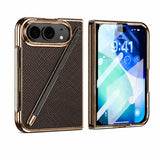 Business Electroplated Case with Screen Protector & Stylus for iPhone Duo
