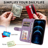 Luxury Leather Flip Crossbody Wallet Case for iPhone