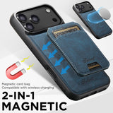 Magnetic Card Holder Leather Case for iPhone