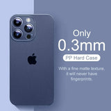 0.3mm Ultra Thin Clear Matte PP Hard Ultra Case for Iphone