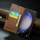 Business-Style Leather Flip Case for Samsung