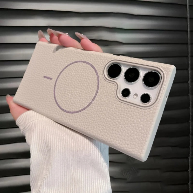 Leather Magnetic Phone Case For Samsung