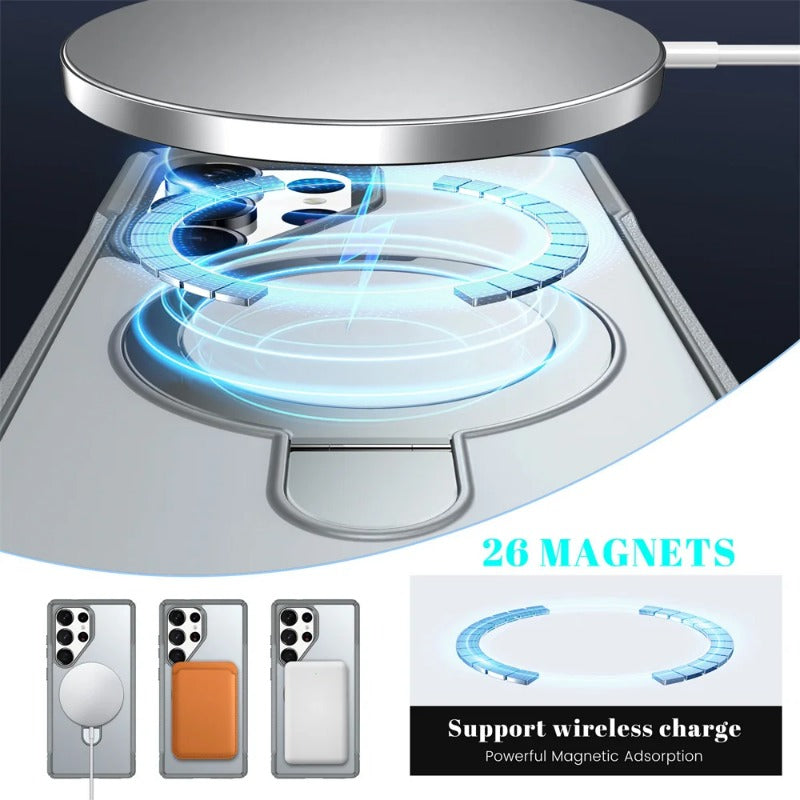 Luxury Magnetic Holder Folding Stand Phone Case for Samsung