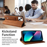 Wrist Strap Leather Flip Wallet Case for iPhone