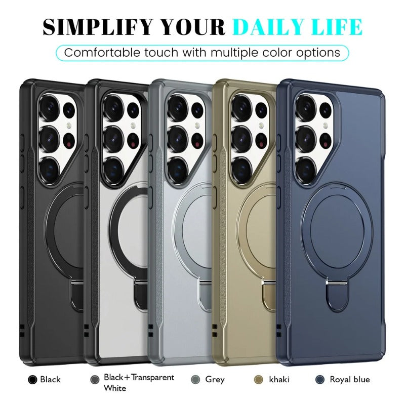 Luxury Magnetic Holder Folding Stand Phone Case for Samsung