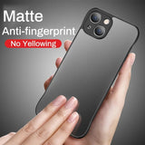 Matte Frameless Ultra Slim Case For iPhone