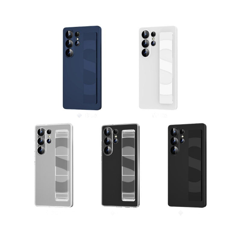 Luxury Soft Silicone Wrist Strap Phone Case For Samsung