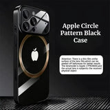 Apple Circle Pattern Black Case for iPhone