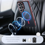 Magnetic Matte Soft‑Touch Shockproof Case for Samsung
