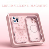 Butterfly Silicone Magnetic Phone Case For iPhone