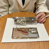 Butterfly Bracket Holder Glitter Phone Case for Samsung